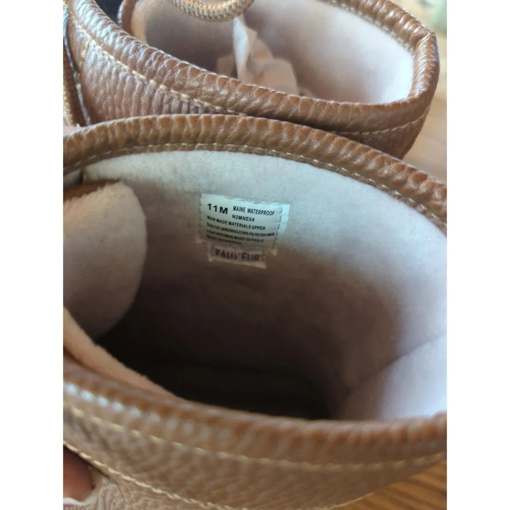 Jbu Men's Tan Maine Waterproof Duck Boots Size 11 Excellent Condition 2022